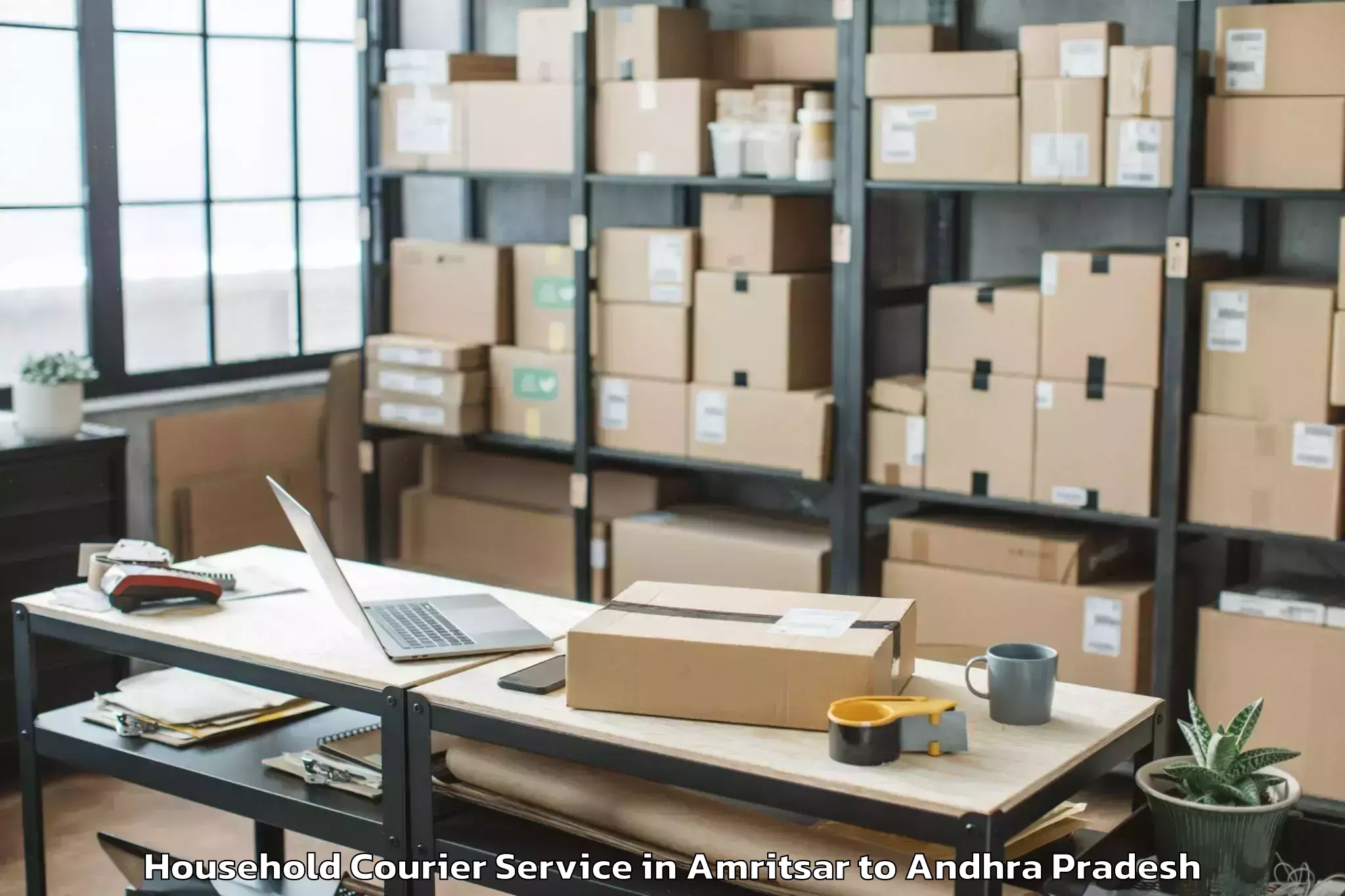 Trusted Amritsar to Vuyyuru Household Courier